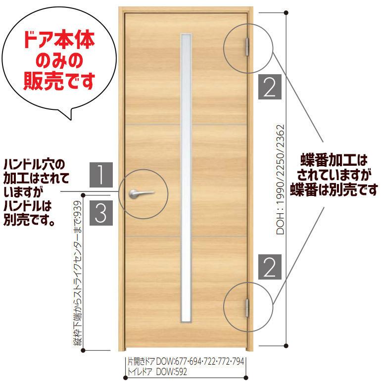 永大産業 片開きドア本体のみ デザインfw 枠なし ハンドルなし 蝶番なし 内装ドア 開き戸 Vd Edfa Fw お家王国 通販 Yahoo ショッピング
