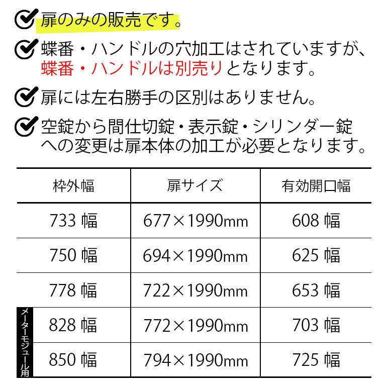 EIDAI（永大） 永大産業 片開きドア本体のみ [デザインGY] 枠なし