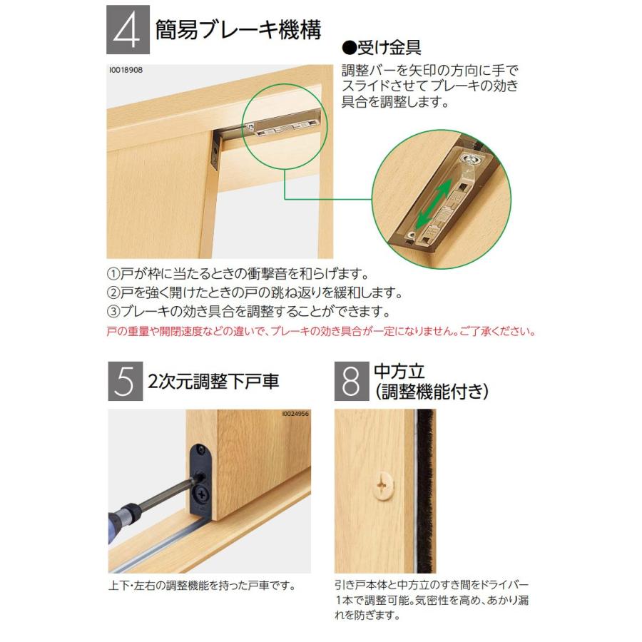 EIDAI（永大） 永大産業 片引き戸セット [デザイン6M・固定枠/額縁調整 