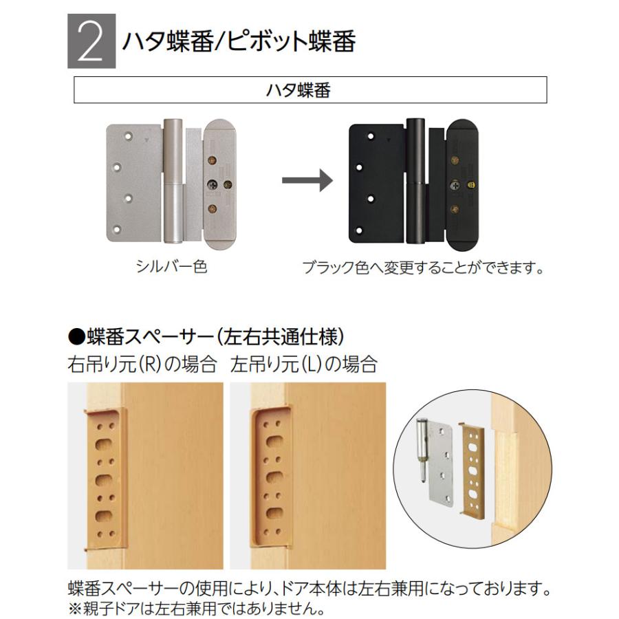 【新品】永大産業 片開きドアセット(ドア本体、固定枠、ドアレバー) EIDAI（永大） 永大産業 片開きドアセット [デザイン2M・固定枠/額縁