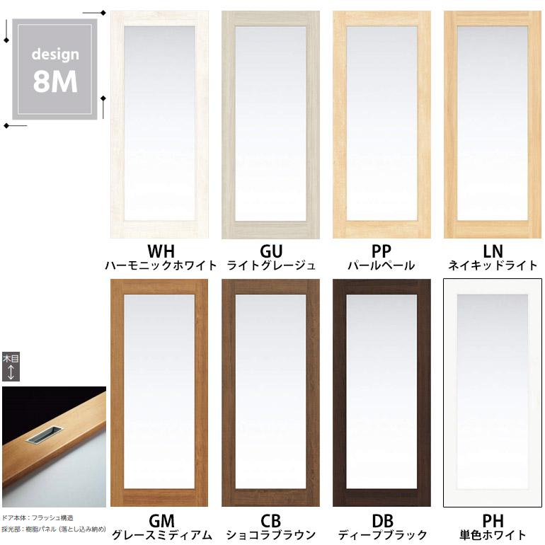 EIDAI 永大産業 片開きドアセット [デザイン8M・固定枠/額縁調整
