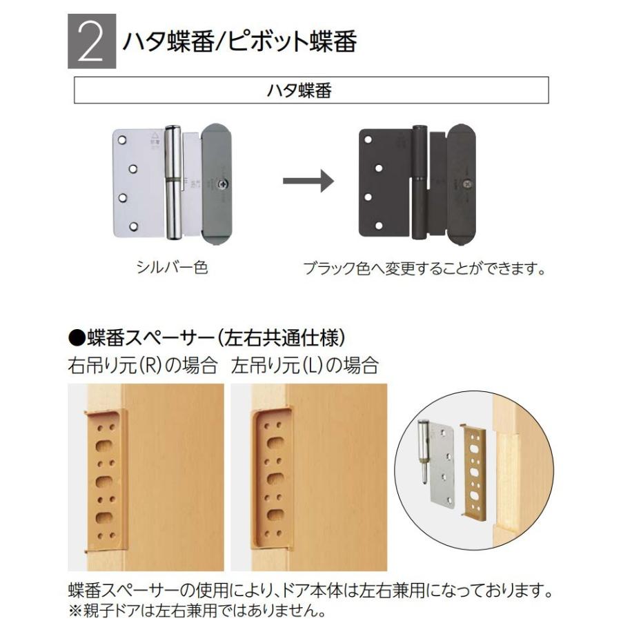 EIDAI（永大） 永大産業 親子ドアセット [デザイン6N・固定枠/額縁調整
