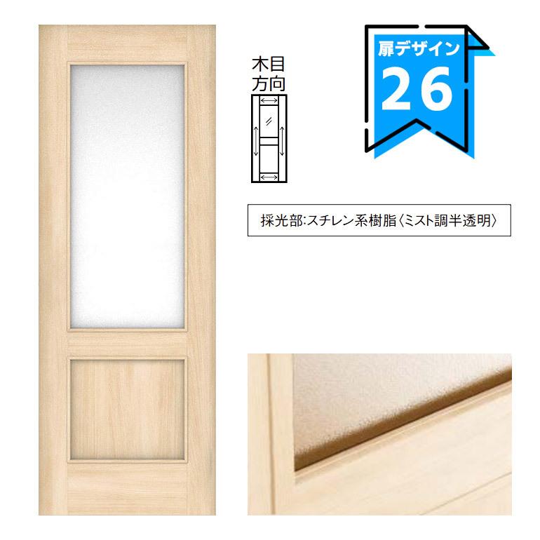 大建工業 ハピア 片開きドアセット 26デザイン 固定枠/見切(ケーシング)枠｜ouchioukoku｜15