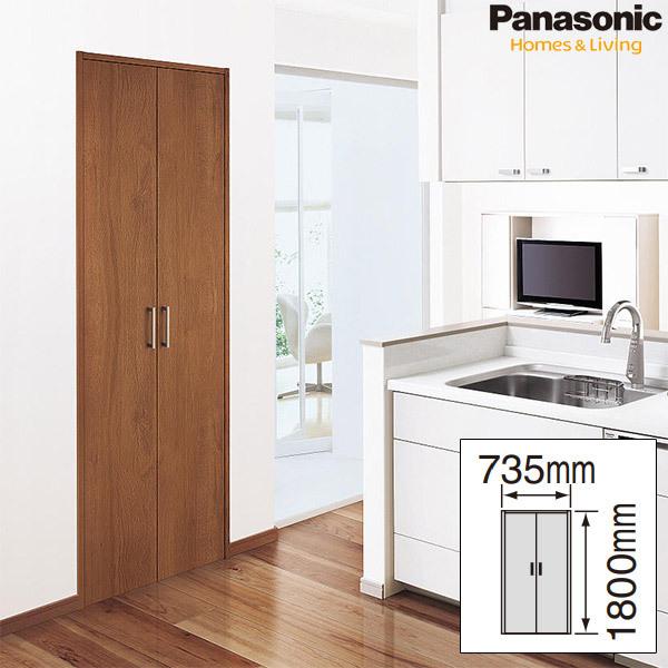 パナソニック ベリティス 収納用建具 開き扉 PA型(フラットタイプ) 6尺高・0.5間(735mm幅)/825mm幅 固定枠