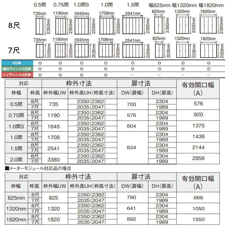 パナソニック ベリティス 収納用建具 折れ戸 PA型(フラットタイプ) ハンドル付 8尺高/0.75間 固定枠_10