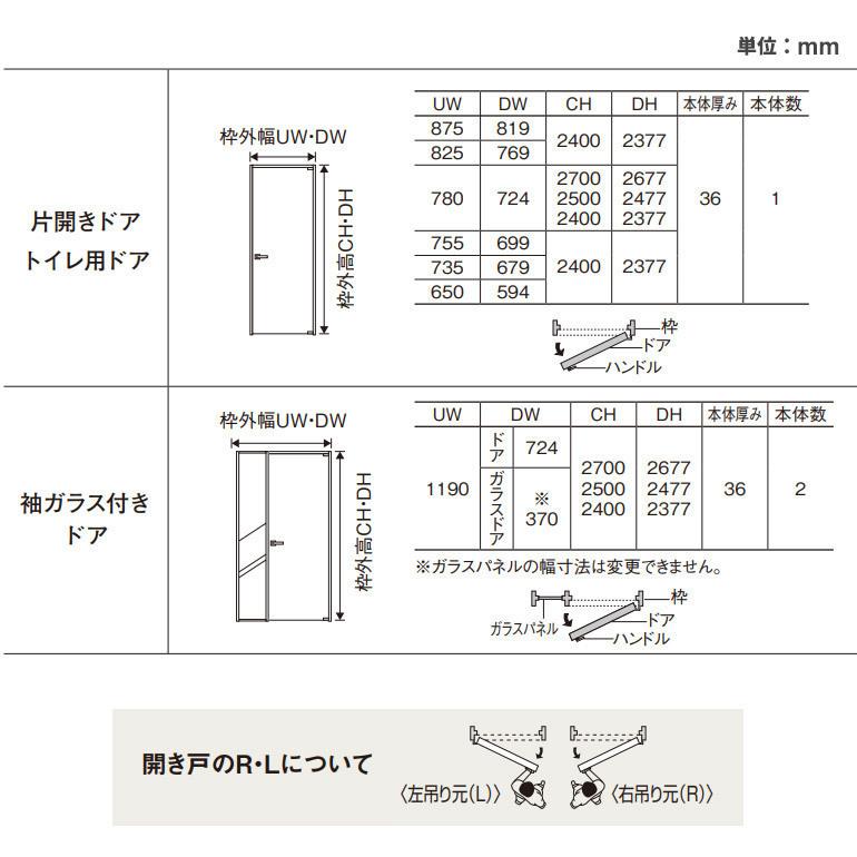 パナソニック ベリティス プラスレーベル 片開きドアセット 2方枠 デザインWV型/WX型｜ouchioukoku｜04