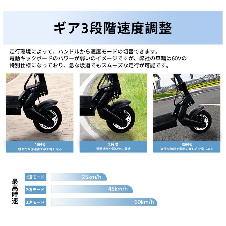 電動キックボード キックスクーター 折りたたみ 最高速度約60km/h 15度