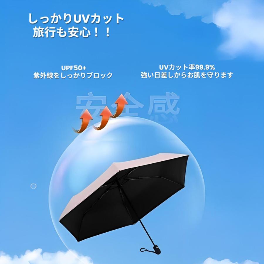 日傘 折りたたみ傘 晴雨兼用 完全遮光 99.9%UVカット 軽量 コンパクト おりたたみ傘 レディース メンズ 6本骨 紫外線対策 日焼け対策 通勤 通学 WF |  | 01