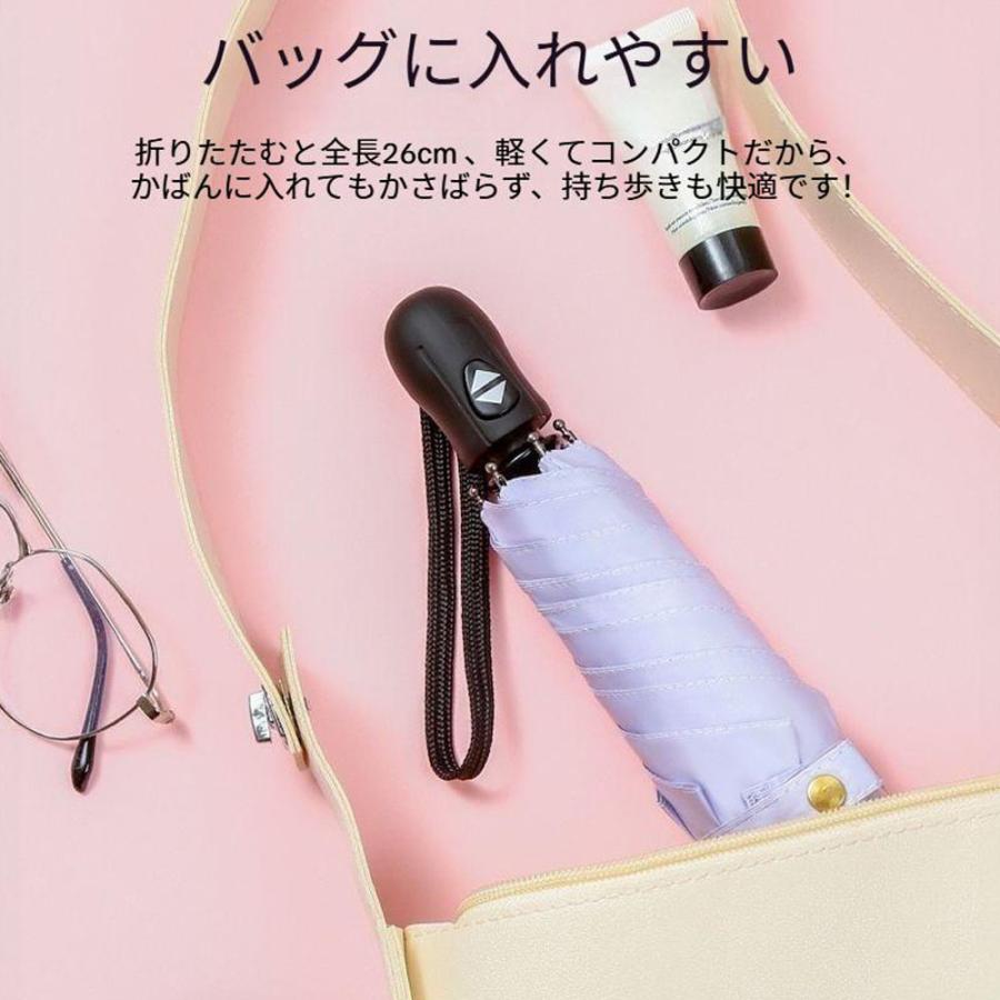 日傘 折りたたみ傘 晴雨兼用 完全遮光 99.9%UVカット 軽量 コンパクト おりたたみ傘 レディース メンズ 6本骨 紫外線対策 日焼け対策 通勤 通学 WF |  | 02