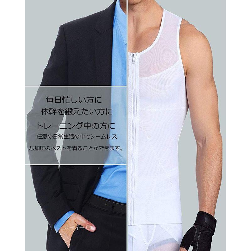 加圧インナー コンプレッションウェア タンクトップ メンズ インナー 加圧シャツ メンズ 加圧シャツ メンズ スポーツウェア ダイエット 補|oueidou|06