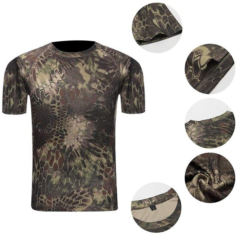 Tシャツ メンズ Tシャツ おし アウトドア スポーツ 半袖 吸汗速乾 夏tシャツ 夏季対応 夏服 快適な 迷彩柄 最新情報 半袖