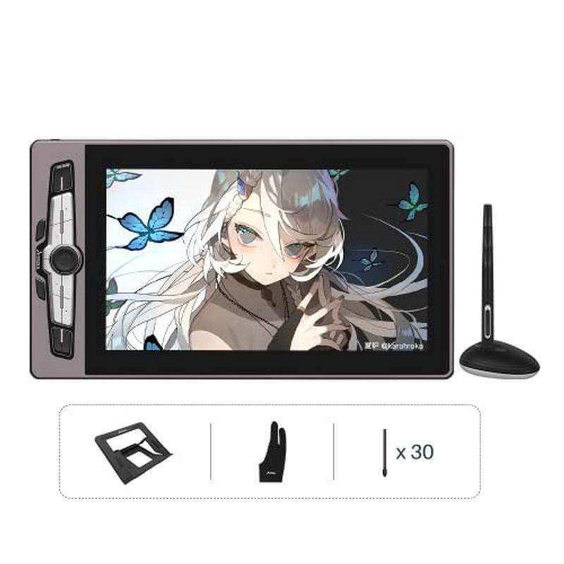 Artisul SP1603 液晶タブ SF感溢れる超薄型液晶ペンタブレット フルラミネーション 充電不要ペン リングホイール 傾き検出&筆