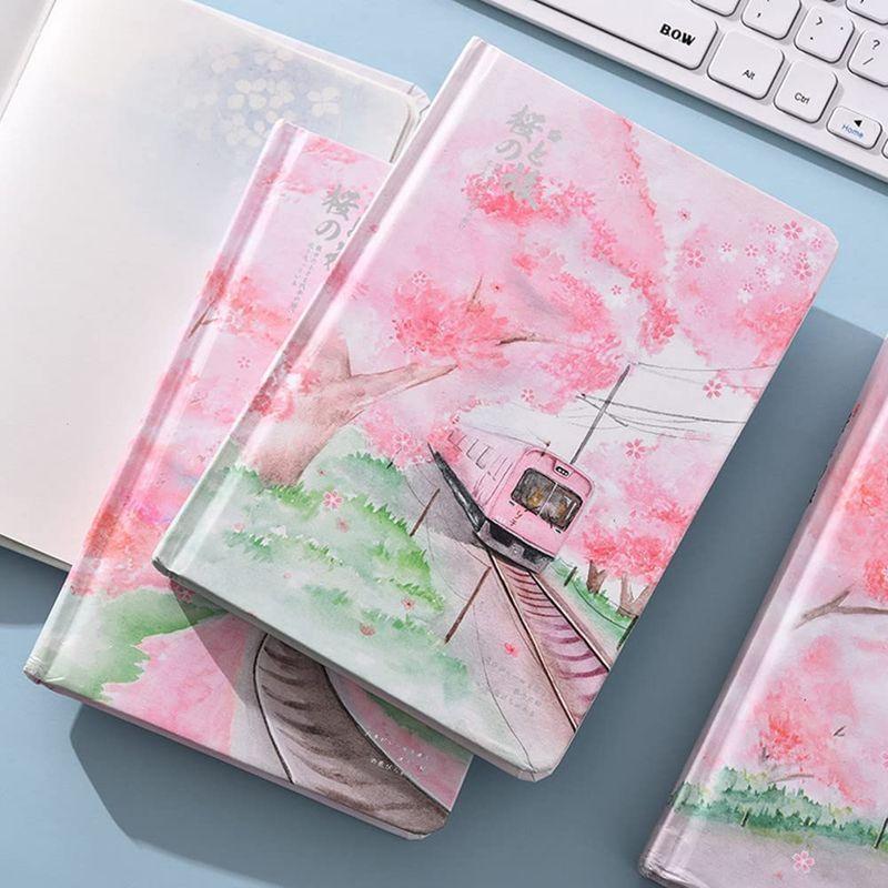 100 品質 日記帳 母の日 誕生日 手帳ノート 桜模様 おしゃれ デザイン 色鉛筆 フラワー 挿絵付き かわいい イラスト付き 日記 桜柄 手帳 桜の花 その他ノート 紙製品 Www We Job Com