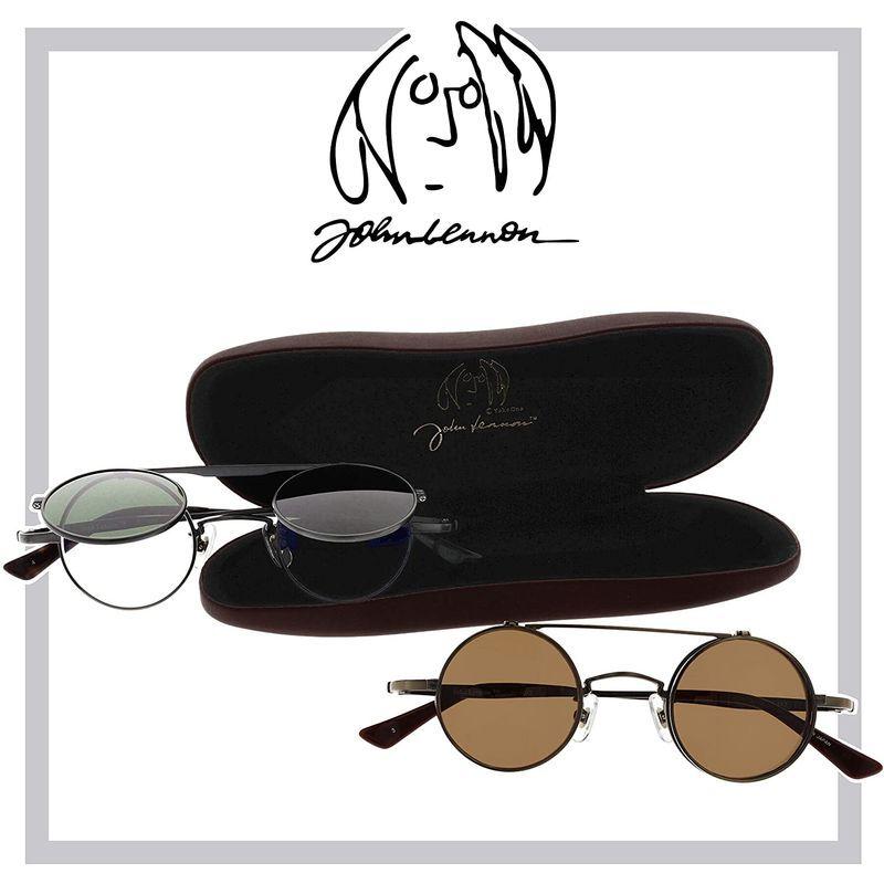 John Lennon(ジョン レノン) 跳ね上げ式 サングラス JL?1042 パソコン用メガネ 日本製 フレームカラー/ゴールド、レンズ Lennon ジョン レノン 跳ね上げ式 サングラス JL パソコン用メガネ 日本製 フレームカラー/ゴールド レンズ