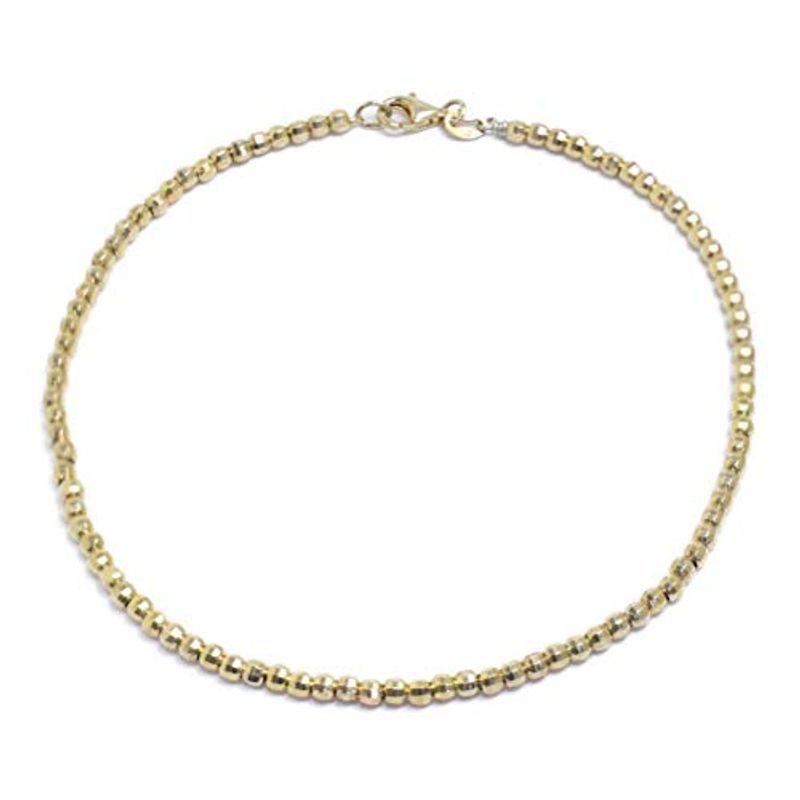 有名な高級ブランド ゴールド カットデザイン イタリア製 シルバー925 男性用 メンズ アンクレット キラキラ感を楽しむ アンクレット Michiganestateplanning Com