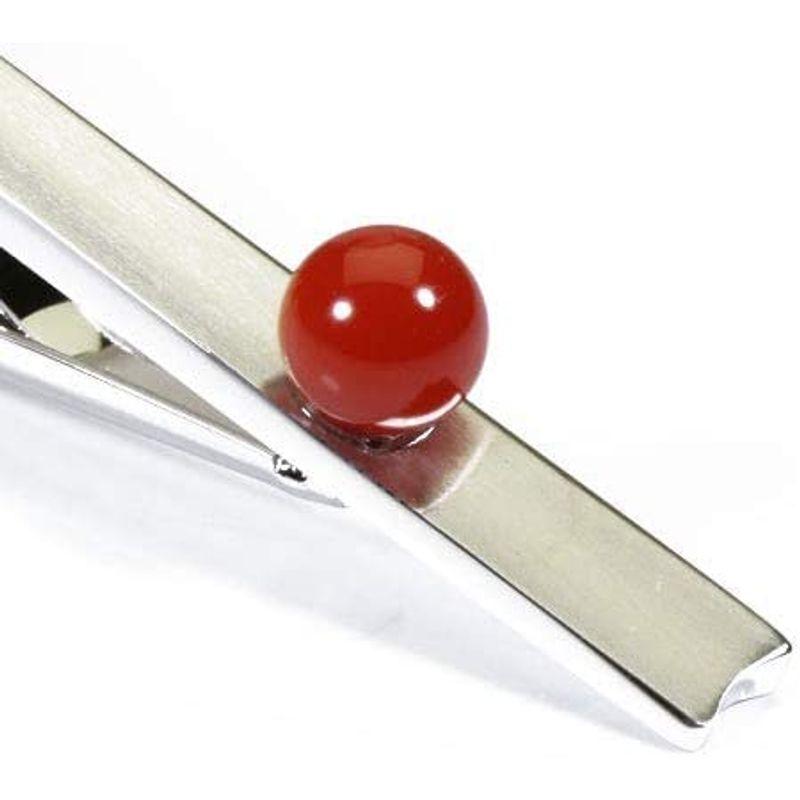 血赤珊瑚 ネクタイピン 丸玉 メンズ 無染色 SANSUI ネクタイピン 丸玉 メンズ 無染色 SANSUI