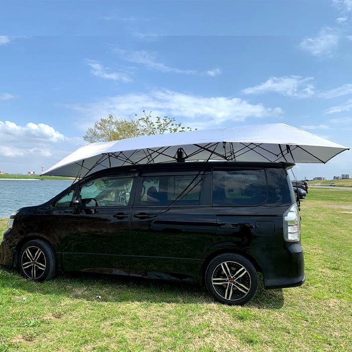 車用タープテント カーテント カーアンブレラ 傘 車を守る キャンプ VISIONDU | 