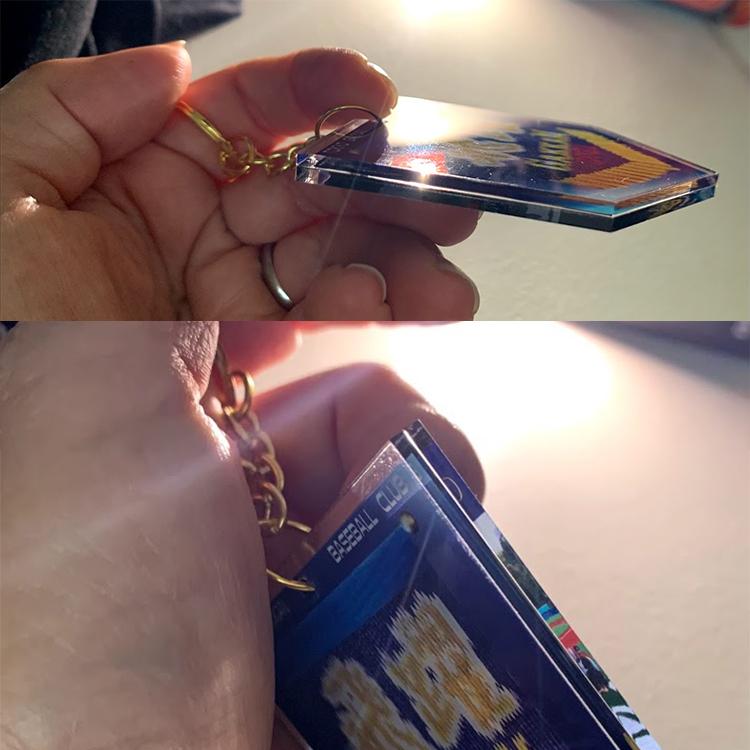 文字鶴キーホルダー 10個9800円 クリアキーホルダー アクリルキーホルダー 高校野球 夏季大会 甲子園 千羽鶴 |  | 03