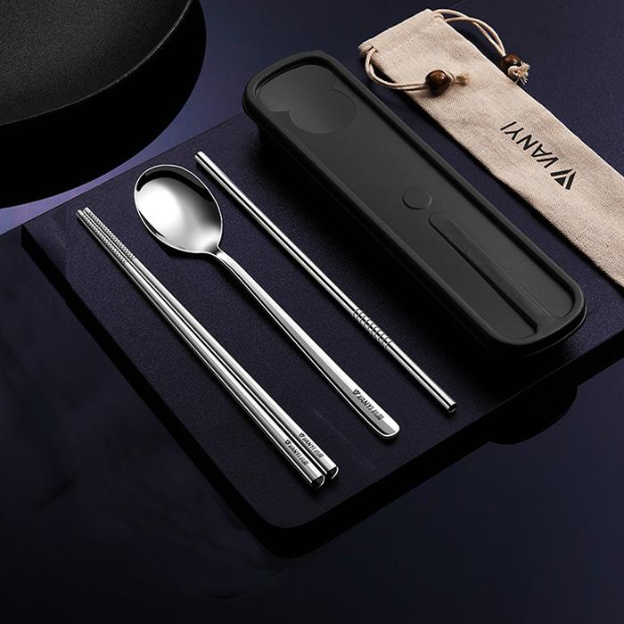 お弁当用 カトラリーセット 箸とスプーンとストロー 3点セット カラー3