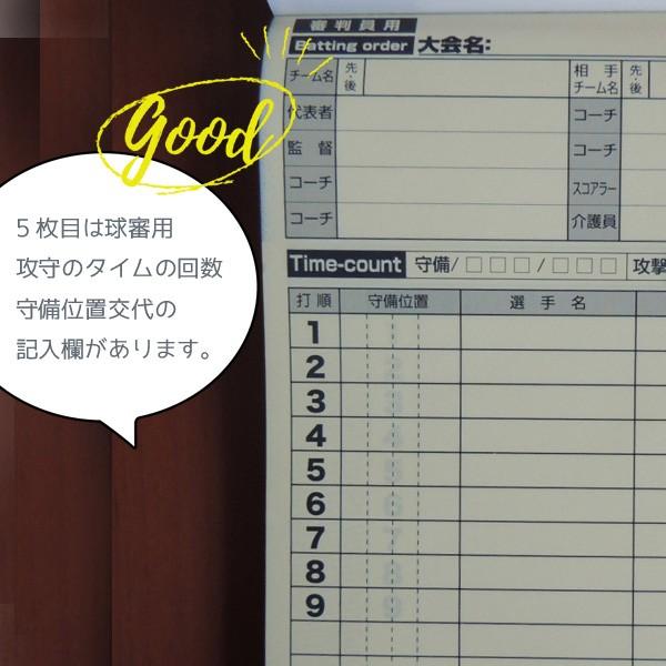 野球メンバー表5枚 PROMARK プロマーク 24試合分 サクライ貿易 審判員用特別仕様 |  | 04