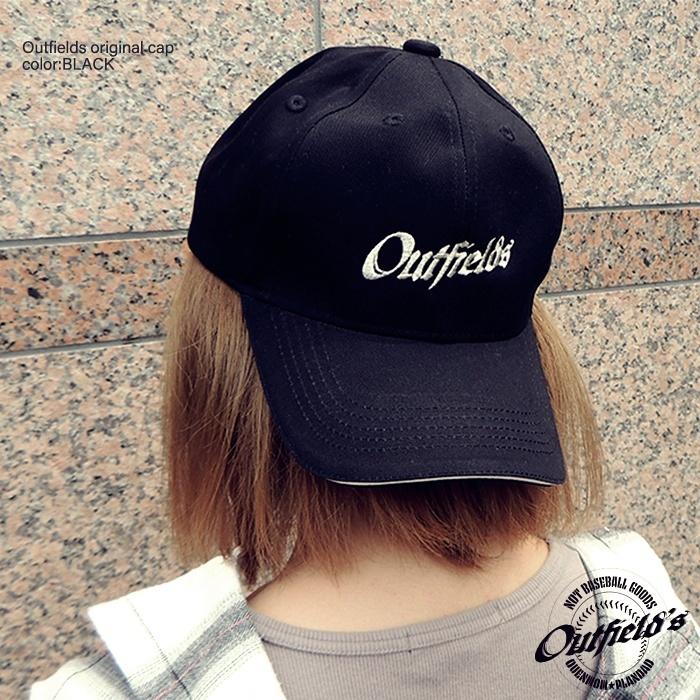 キャップ 黒 ロゴ刺繍 OUTFIELDS 調節可 ユニセックス コットン100% |  | 03