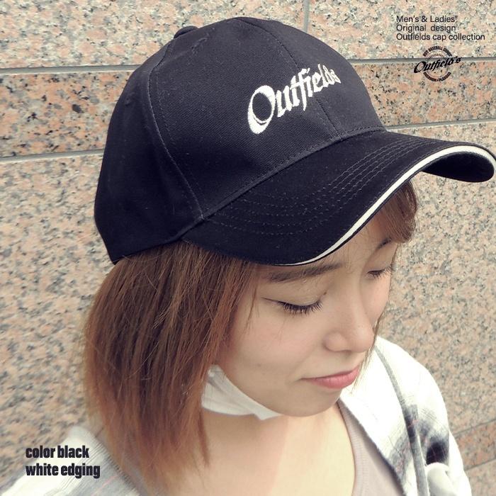 キャップ 黒 ロゴ刺繍 OUTFIELDS 調節可 ユニセックス コットン100% |  | 05