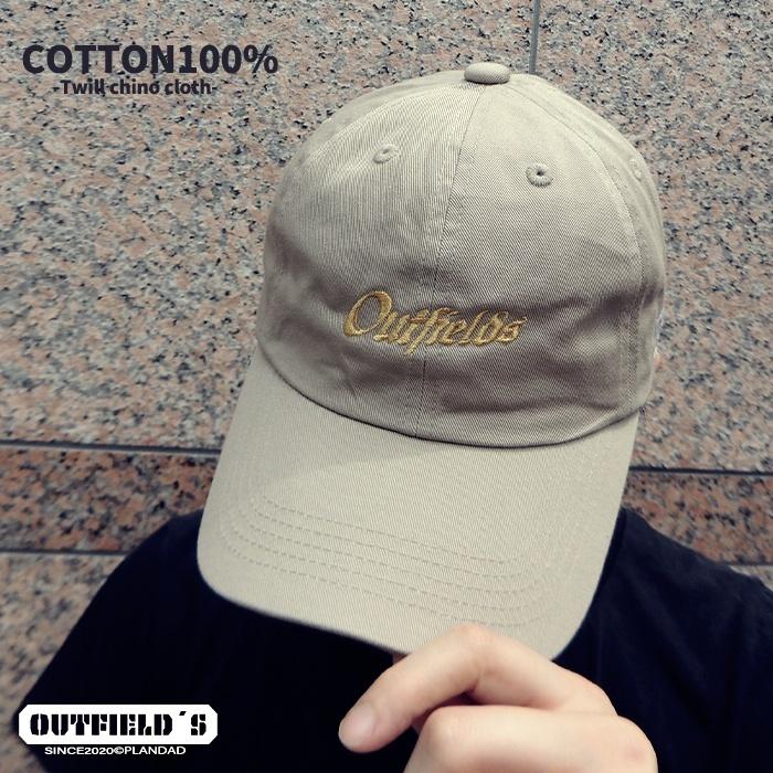 キャップ ベージュ ロゴ刺繍 OUTFIELDS 調節可 ユニセックス コットン100% |  | 01