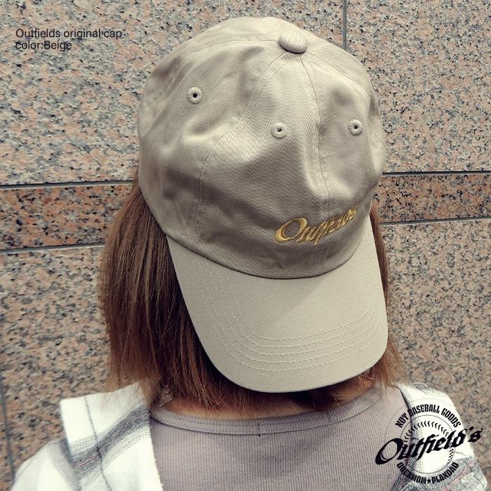 キャップ ベージュ ロゴ刺繍 OUTFIELDS 調節可 ユニセックス コットン100% |  | 03