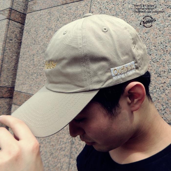 キャップ ベージュ ロゴ刺繍 OUTFIELDS 調節可 ユニセックス コットン100% |  | 05