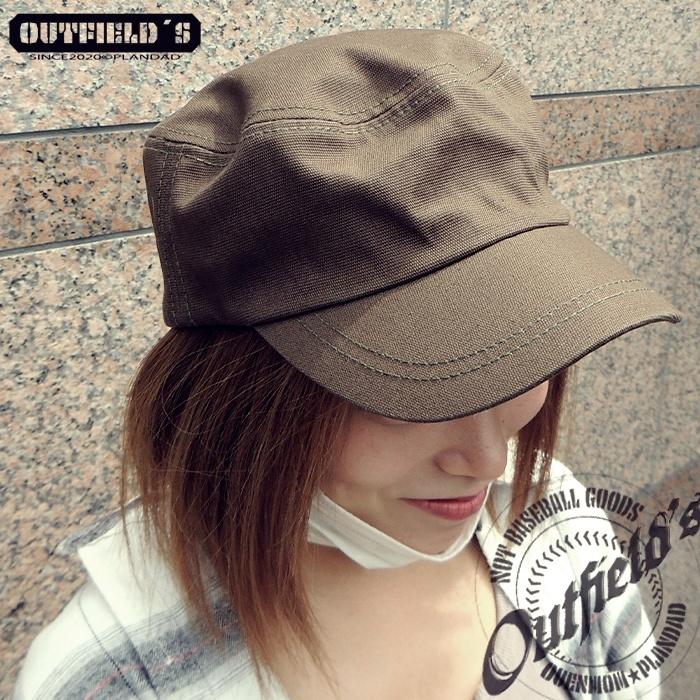 ワークキャップ 刺繍 OUTFIELDS 調節可 ブラック ベージュ カーキ ユニセックス コットン100% |  | 06