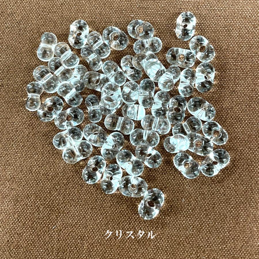 No.154 チェコビーズ ファルファーレとドロップビーズのピアス