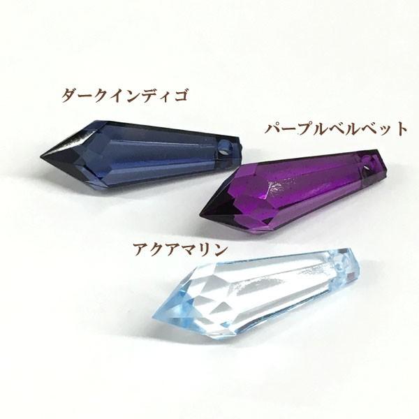アクリルビーズ シャンデリア長しずく(28×10mm) 4個入 : ビーズ