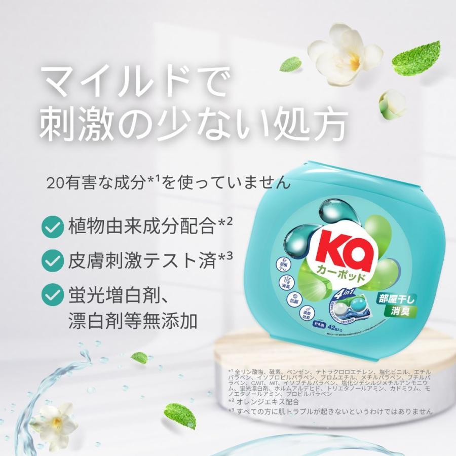 洗濯洗剤 カーポッド 部屋干しEX ジェル ボール型 部屋干し 時短