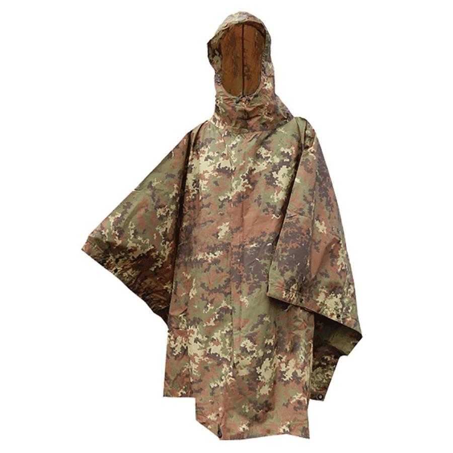 Mil-Tec Brand vegetato camo Military style poncho waterproof ripstop lightweight main image 1