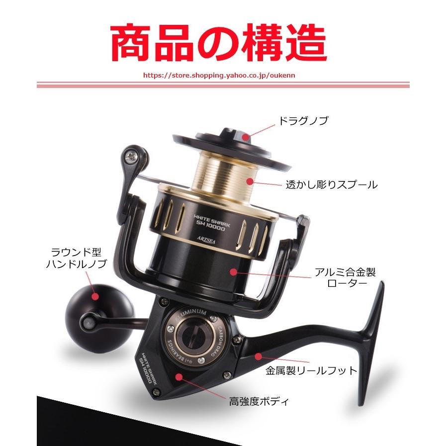ARTSEA スピニングリール 8000-10000 遠投型 最大ドラグ力30kg ARTSEA スピニングリール 8000-10000 遠投型 最大ドラグ力30kg