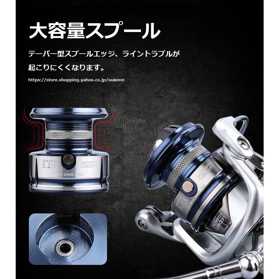 BEARKING スピニングリール 1000-6000 防水性能 日本製ベアリング