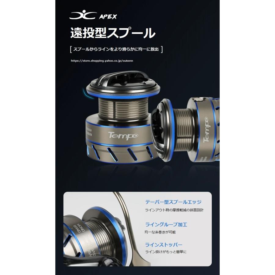 CADENCE スピニングリール マグネシウム合金 ステンレス製ベアリング