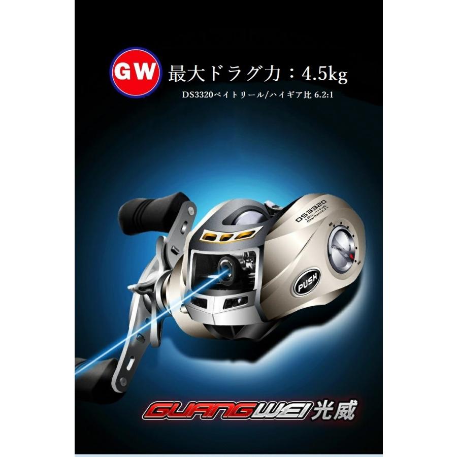 Gw ロングハンドル ベイトリールバーサタイル 軽量 ギア比6 2 1アルミスプール 海釣り 淡水釣り 遠投 左ハンドル 右ハンドル 釣り用品 アウトドア Guangwei Ds33 オーケンの店 通販 Yahoo ショッピング