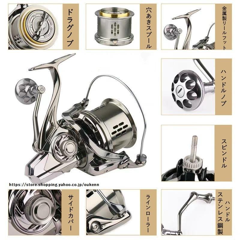 HANLAND スピニングリール 8000-12000 遠投型 最大ドラグ力25kg HANLAND スピニングリール 8000-12000 遠投型 最大ドラグ力25kg