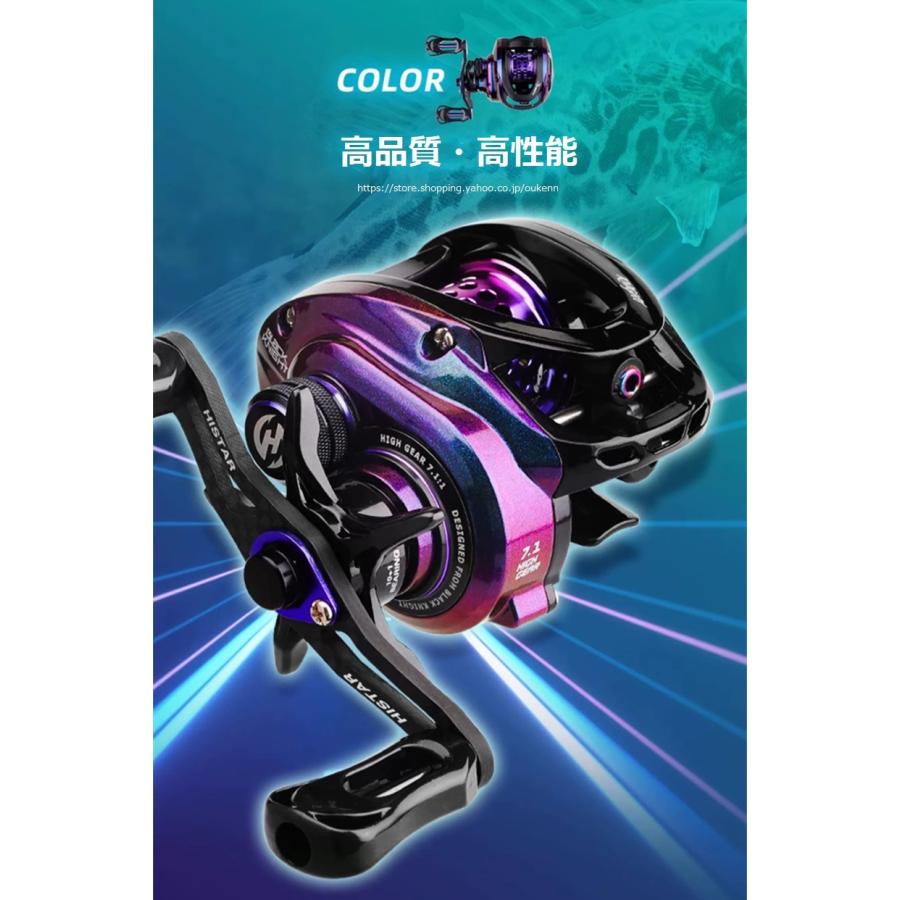 HASIDA ベイトリール BLACKKNIGHT 軽量 金属製 アルミスプール