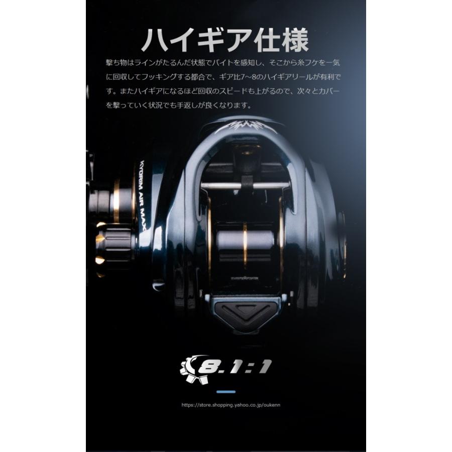 HASIDA ベイトリール 軽量 金属製 3種類アルミスプール 海釣り 淡水