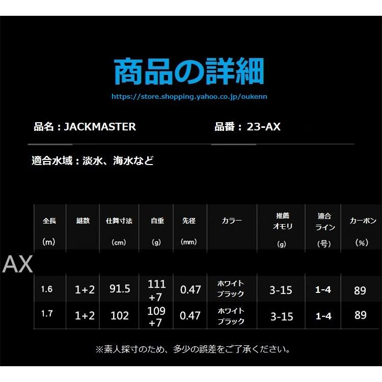 JACKMASTER 筏竿 海釣り 筏釣り カセ釣り 落とし込み ロッド