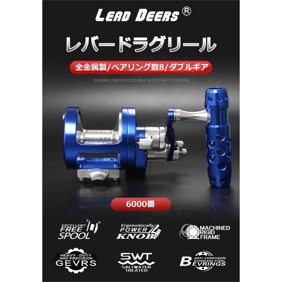 LEADDEERS レバードラグリール DEPTH CHARGEトローリング