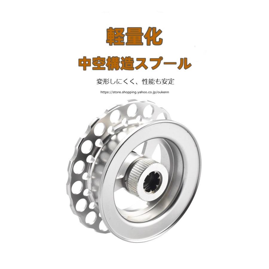 LIJIAN タイコリール 海筏 氷釣り カセ釣り イカダリール アルミ合金製