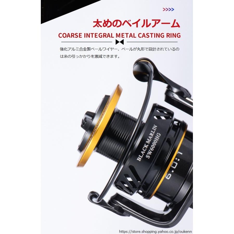 Lurekiller 大型スピニングリール BLACKMARLIN 4000-10000 最大 Lurekiller 大型スピニングリール BLACKMARLIN 4000-10000 最大