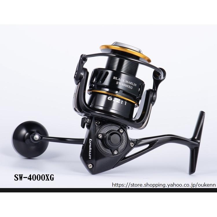 Lurekiller 大型スピニングリール BLACKMARLIN 4000-10000 最大 Lurekiller 大型スピニングリール BLACKMARLIN 4000-10000 最大