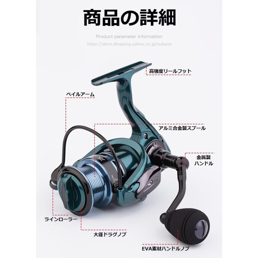MINGSAN スピニングリール ダブルスプール 1000-7000 グラファイト素材