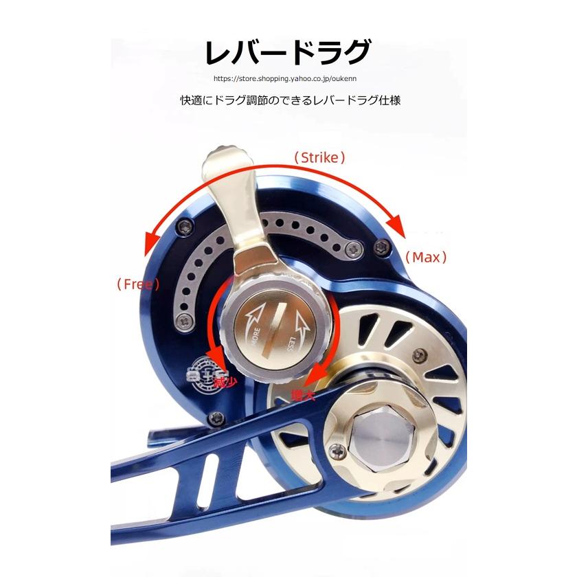 NILURE レバードラグリール Steel Boneトローリング ステンレス NILURE レバードラグリール Steel Boneトローリング ステンレス