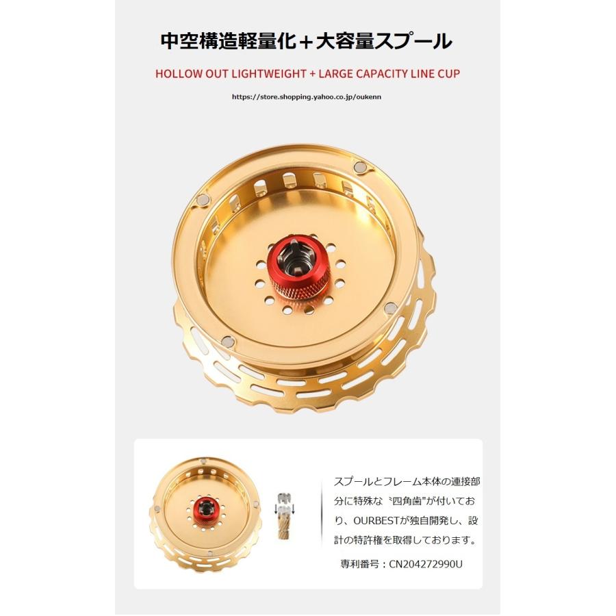 OURBEST タイコリール 海筏 カセ釣り イカダリール ワンタッチ OURBEST タイコリール 海筏 カセ釣り イカダリール ワンタッチ