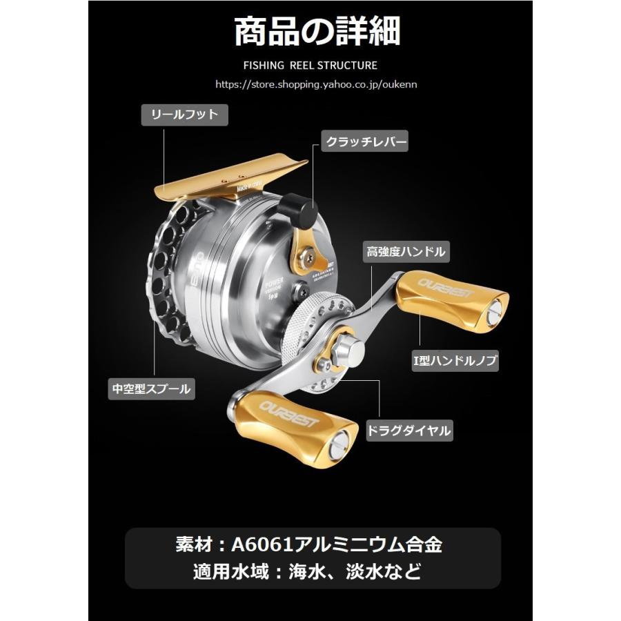 OURBEST SP50 タイコリール カセ釣り イカダリール チヌ